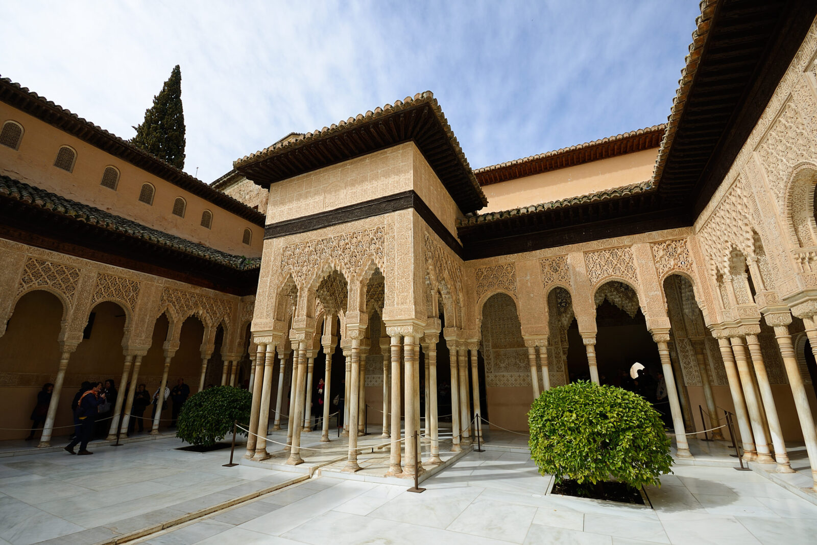 Patio de la Alhambra, arquitectura de la Alhambra