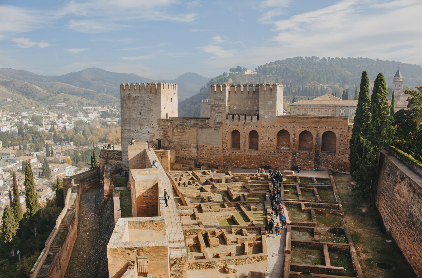 Imagen que muestra la arquitectura de la Alhambra