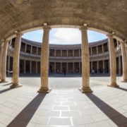 vista ojo de pez del Palacio de Carlos V